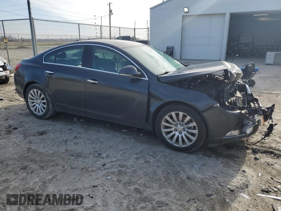 2013 Buick Regal Turbo Premium 1 with VIN 2G4GS5EV8D9159415, listed as a Copart auction lot 51696405 with 127,840 mi miles and Salvage Title. Bid and sale history available at carsss.com. Image 4.