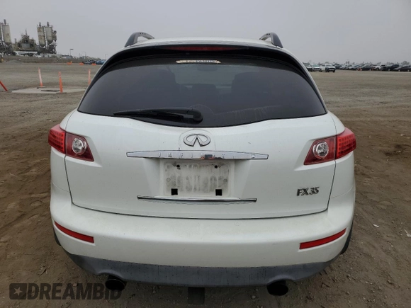 2004 Infiniti FX35 with VIN JNRAS08U64X107105, listed as a Copart auction lot 73532564 with 222,213 mi miles and Salvage Title. Bid and sale history available at carsss.com. Image 6.