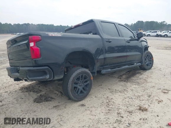 2024 Chevrolet Silverado 1500 Custom Trail Boss with VIN 3GCUDCED1RG202440, listed as a IAAI auction lot 41795793 with 1 mi miles. Bid and sale history available at carsss.com. Image 4.