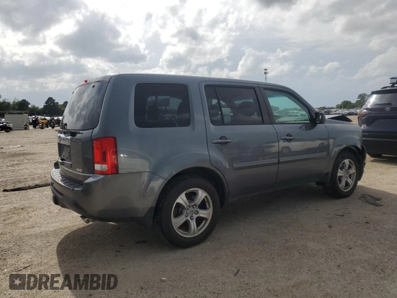 2013 Honda Pilot EX-L with VIN 5FNYF4H50DB017543, listed as a Copart auction lot 59842665 with 119,864 mi miles and Salvage title. Bid and sale history available at DreamBid. Image 3.
