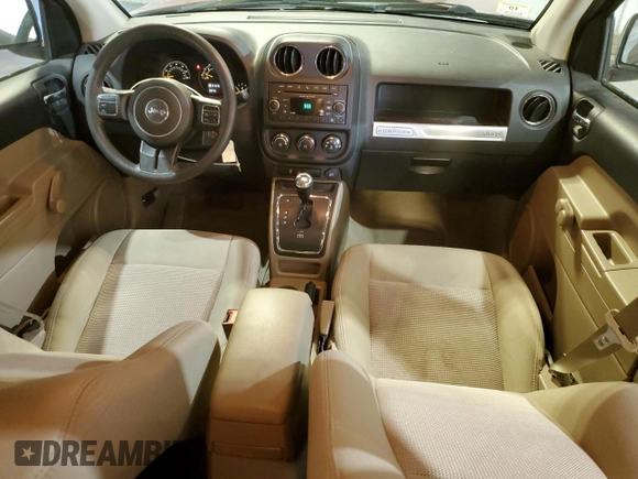 2016 Jeep Compass Sport with VIN 1C4NJCBB8GD747867, listed as a Copart auction lot 58911845 with 74,702 mi miles and Salvage title. Bid and sale history available at DreamBid. Image 8.