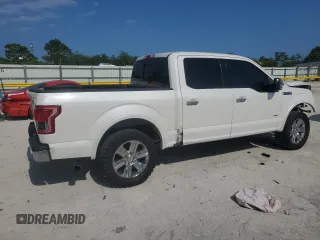 2015 Ford F-150 XL with VIN 1FTEW1CG5FFC86646, listed as a Copart auction lot 56131615 with 135,243 mi miles and Salvage title. Bid and sale history available at DreamBid. Image 3.