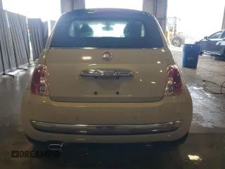 2012 FIAT 500 Lounge with VIN 3C3CFFER4CT382843, listed as a Copart auction lot 63060105 with 94,660 mi miles and Salvage title. Bid and sale history available at DreamBid. Image 6.