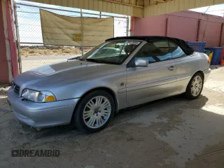 2003 Volvo C70 with VIN YV1NC63D53J036094, listed as a Copart auction lot 76827604 with 188,876 mi miles and Salvage Title. Bid and sale history available at carsss.com. Image 1.