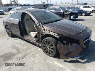 2018 Mercedes-Benz CLA 250 with VIN WDDSJ4EB5JN695481, listed as a Copart auction lot 50091413 with 61,925 mi miles and . Bid and sale history available at DreamBid. Image 4.