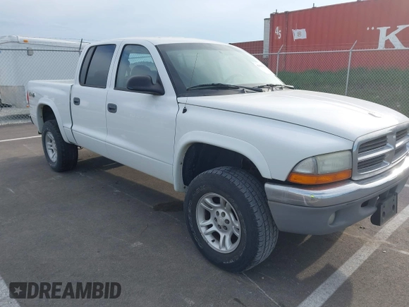 2004 Dodge Dakota SLT with VIN 1D7HG48N44S524998, listed as a IAAI auction lot 42195420 with 197,530 mi miles and . Bid and sale history available at DreamBid. Image 1.