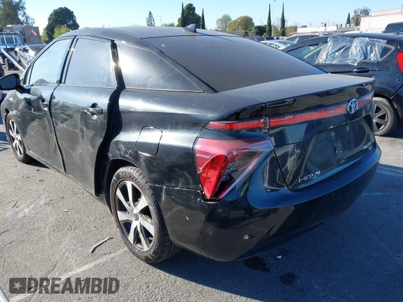 2017 Toyota Mirai with VIN JTDBVRBD4HA002337, listed as a IAAI auction lot 41647513 with 46,609 mi miles and . Bid and sale history available at DreamBid. Image 3.