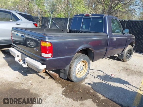 1999 Ford Ranger XL with VIN 1FTYR10C2XUA03848, listed as a IAAI auction lot 42016634 with 79,575 mi miles. Bid and sale history available at carsss.com. Image 4.