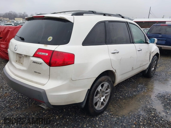 2007 Acura MDX Tech Pkg with VIN 2HNYD28317H536523, listed as a IAAI auction lot 41548021 with 284,460 mi miles. Bid and sale history available at carsss.com. Image 4.
