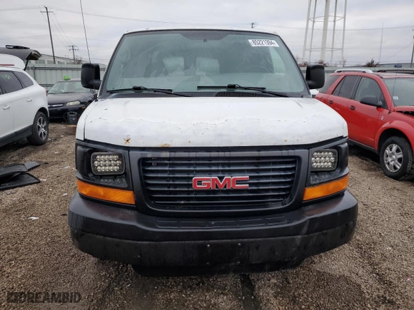 2008 GMC Savana Cargo Van with VIN 1GTGG25C081183754, listed as a Copart auction lot 85221394 with 157,977 mi miles and Salvage Title. Bid and sale history available at carsss.com. Image 5.