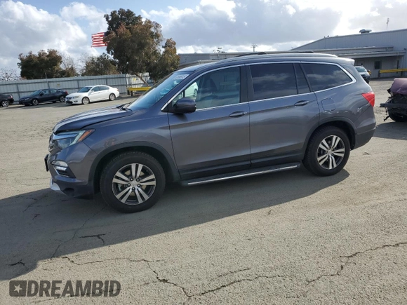 2016 Honda Pilot EX-L with VIN 5FNYF6H74GB037182, listed as a Copart auction lot 51088915 with 118,018 mi miles and Salvage Title. Bid and sale history available at carsss.com. Image 1.