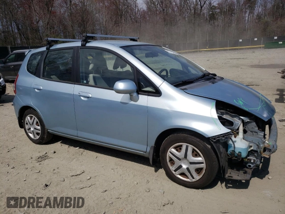 2007 Honda Fit with VIN JHMGD38447S053681, listed as a Copart auction lot 50715265 with 176,392 mi miles and Salvage Title. Bid and sale history available at carsss.com. Image 4.