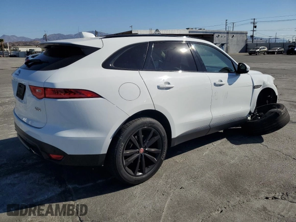 2019 Jaguar F-Pace 25t Prestige with VIN SADCK2FX4KA369159, listed as a Copart auction lot 81105554 with 73,755 mi miles and Salvage title. Bid and sale history available at DreamBid. Image 3.