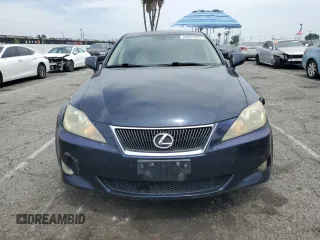 2006 Lexus IS 350 with VIN JTHBE262665006846, listed as a Copart auction lot 58867885 with 191,208 mi miles and Salvage title. Bid and sale history available at DreamBid. Image 5.