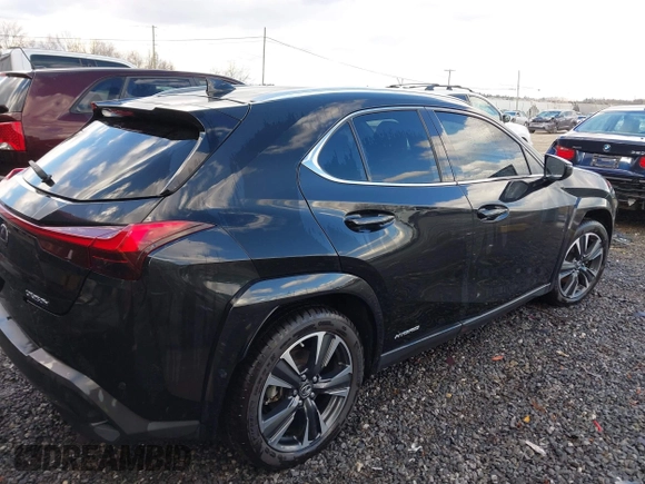 2021 Lexus UX 250h with VIN JTHX9JBHXM2042844, listed as a IAAI auction lot 41213573 with 31,650 mi miles and . Bid and sale history available at DreamBid. Image 4.