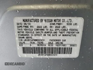 2011 Infiniti M37 with VIN JN1BY1AP8BM323231, listed as a Copart auction lot 79576154 with 178,572 mi miles and Salvage Title. Bid and sale history available at carsss.com. Image 12.