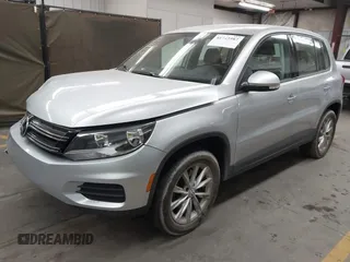 2017 Volkswagen Tiguan S with VIN WVGBV7AX6HK042814, listed as a IAAI auction lot 41742587 with 89,086 mi miles and . Bid and sale history available at DreamBid. Image 2.