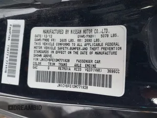 2013 Infiniti G37 Convertible with VIN JN1CV6FE1DM771928, listed as a IAAI auction lot 41359092 with 94,720 mi miles. Bid and sale history available at carsss.com. Image 9.