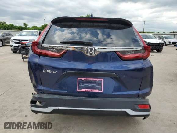 2020 Honda CR-V LX with VIN 5J6RW1H25LA001784, listed as a Copart auction lot 55465275 with 3,668 mi miles and Clean Title. Bid and sale history available at carsss.com. Image 6.