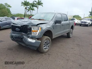 2021 Ford F-150 XL with VIN 1FTEW1EP0MFB94936, listed as a IAAI auction lot 41594393 with 57,033 mi miles. Bid and sale history available at carsss.com. Image 17.