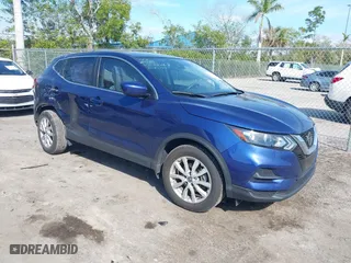 2022 Nissan Rogue Sport S with VIN JN1BJ1AV9NW346982, listed as a IAAI auction lot 41456181 with 35,085 mi miles. Bid and sale history available at carsss.com. Image 1.