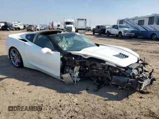 2016 Chevrolet Corvette Z51 2LT with VIN 1G1YK2D74G5115237, listed as a Copart auction lot 47268495 with 0 mi miles and Salvage Title. Bid and sale history available at carsss.com. Image 4.