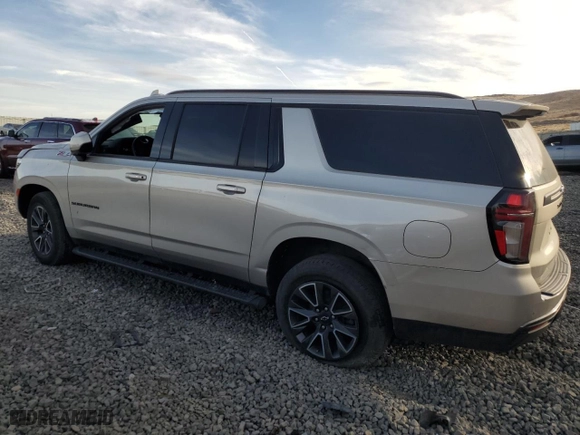 2021 Chevrolet Suburban Z71 with VIN 1GNSKDKD8MR462700, listed as a Copart auction lot 77406654 with 54,864 mi miles and Salvage Title. Bid and sale history available at carsss.com. Image 2.