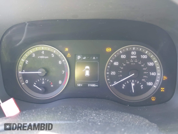 2018 Hyundai Tucson SEL with VIN KM8J3CA42JU643213, listed as a IAAI auction lot 41199302 with 91,480 mi miles and . Bid and sale history available at DreamBid. Image 7.