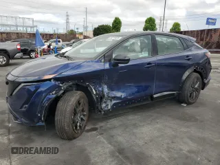 2024 Nissan ARIYA Engage with VIN JN1CF0BB6RM731597, listed as a Copart auction lot 56516825 with 7,751 mi miles and Salvage title. Bid and sale history available at DreamBid. Image 1.