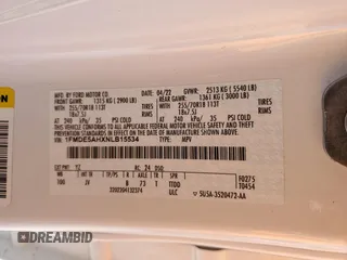 2022 Ford Bronco z VIN 1FMDE5AHXNLB15534, wystawiony jako Copart lot #55358795 z przebiegiem 45 730 mil mil oraz Szkoda całkowita • Salvage title. Historia ofert i sprzedaży dostępna na DreamBid. Obrazek 13.