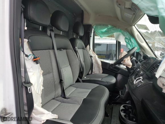 2023 Ram ProMaster Cargo Van with VIN 3C6LRVDG3PE558604, listed as a Copart auction lot 88030105 with 0 mi miles and Salvage Title. Bid and sale history available at carsss.com. Image 10.
