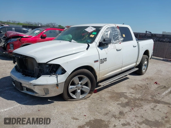 2019 Ram 1500 Classic Lone Star with VIN 1C6RR6LT3KS549552, listed as a IAAI auction lot 36299611 with 1 mi miles. Bid and sale history available at carsss.com. Image 2.