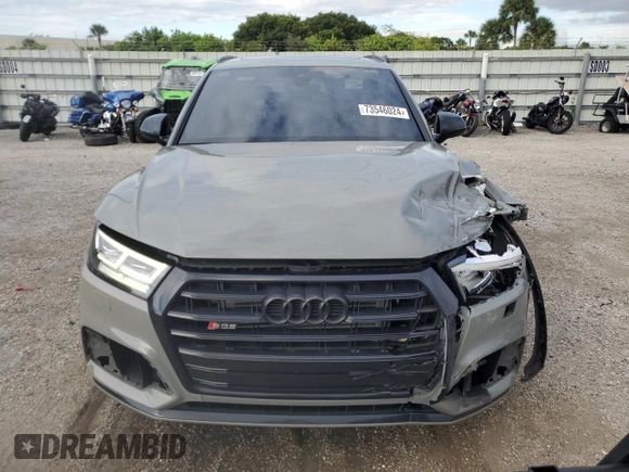2020 Audi SQ5 Premium Plus with VIN WA1B4AFY7L2045309, listed as a Copart auction lot 73546024 with 11,573 mi miles and Salvage Title. Bid and sale history available at DreamBid. Image 5.