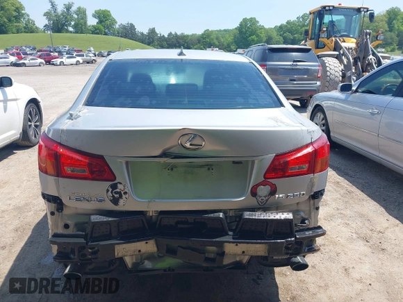 2008 Lexus IS 250 with VIN JTHBK262085065063, listed as a IAAI auction lot 42142865 with 277,892 mi miles. Bid and sale history available at carsss.com. Image 6.