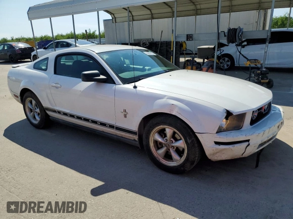 2007 Ford Mustang Deluxe with VIN 1ZVFT80N875283866, listed as a Copart auction lot 50806135 with 99,858 mi miles and Salvage Title. Bid and sale history available at carsss.com. Image 4.