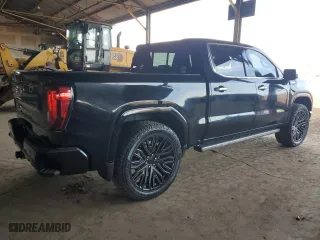 2023 GMC Sierra 1500 Denali Ultimate with VIN 1GTUUHEL9PZ273709, listed as a Copart auction lot 51457605 with 24,147 mi miles and Salvage Title. Bid and sale history available at carsss.com. Image 3.