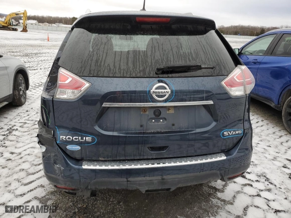 2015 Nissan Rogue S with VIN KNMAT2MV1FP552362, listed as a Copart auction lot 43741375 with 115,647 mi miles and Salvage Title. Bid and sale history available at carsss.com. Image 6.