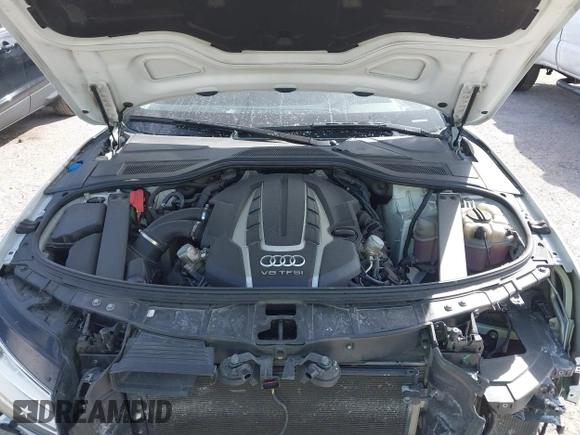 2015 Audi A8 L 4.0T with VIN WAU32AFD4FN002639, listed as a IAAI auction lot 41703951 with 103,722 mi miles. Bid and sale history available at carsss.com. Image 10.
