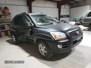 2005 Kia Sportage LX with VIN KNDJE723857118317, listed as a Copart auction lot 80383494 with 91,084 mi miles and Salvage Title. Bid and sale history available at carsss.com. Image 4.