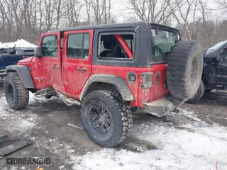 2018 Jeep Wrangler Unlimited Sport S with VIN 1C4HJXDG5JW131522, listed as a IAAI auction lot 41563099 with 75,405 mi miles. Bid and sale history available at carsss.com. Image 3.