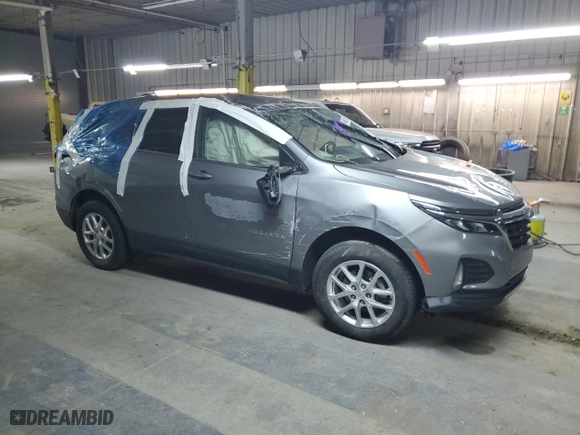 2024 Chevrolet Equinox LT with VIN 3GNAXTEG3RL332559, listed as a Copart auction lot 49460135 with 0 mi miles and Salvage Title. Bid and sale history available at carsss.com. Image 4.