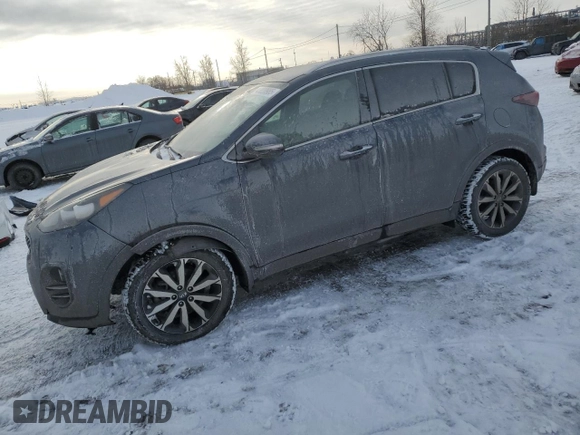 2017 Kia Sportage EX with VIN KNDPN3AC7H7147042, listed as a Copart auction lot 43220985 with 79,424 mi miles and Salvage Title. Bid and sale history available at carsss.com. Image 1.