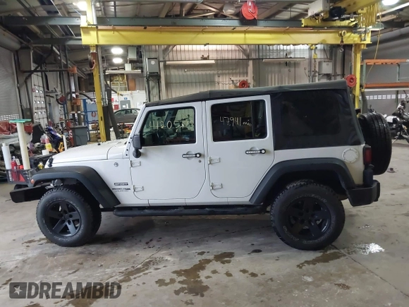 2018 Jeep Wrangler Unlimited Sport with VIN 1C4BJWDG8JL859885, listed as a IAAI auction lot 41205279 with 47,941 mi miles and . Bid and sale history available at DreamBid. Image 15.