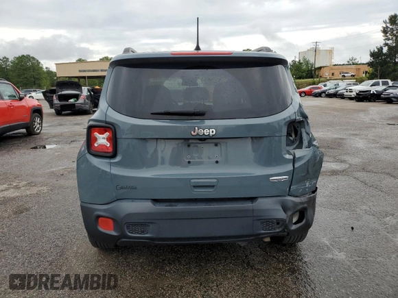 2018 Jeep Renegade Latitude with VIN ZACCJABB1JPH47472, listed as a Copart auction lot 58710965 with 212,772 mi miles and Salvage title. Bid and sale history available at DreamBid. Image 6.