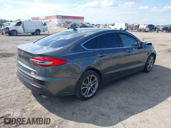 2019 Ford Fusion SEL with VIN 3FA6P0CD7KR159644, listed as a IAAI auction lot 40280287 with 57,329 mi miles. Bid and sale history available at carsss.com. Image 4.