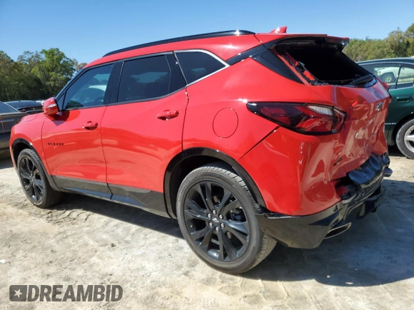 2022 Chevrolet Blazer RS with VIN 3GNKBERS1NS190872, listed as a Copart auction lot 49244535 with 15,574 mi miles and Salvage title. Bid and sale history available at DreamBid. Image 2.