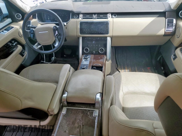 2018 Land Rover Range Rover z VIN SALGS5RE4JA381585, wystawiony jako Copart lot #60963545 z przebiegiem 76 529 mil mil oraz Czysty tytuł • Clean title. Historia ofert i sprzedaży dostępna na DreamBid. Obrazek 8.