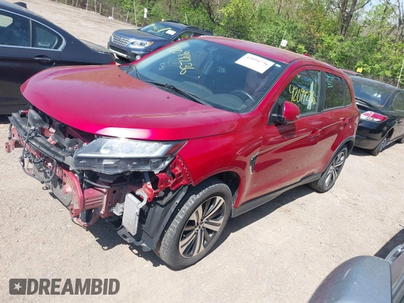 2020 Mitsubishi Outlander ES with VIN JA4AR3AUXLU018509, listed as a IAAI auction lot 42094236 with 90,415 mi miles and . Bid and sale history available at DreamBid. Image 2.