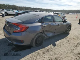 2019 Honda Civic Sedan LX with VIN 19XFC2F65KE032073, listed as a Copart auction lot 88351745 with 136,207 mi miles and Salvage Title. Bid and sale history available at carsss.com. Image 3.