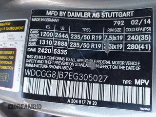 2014 Mercedes-Benz GLK 350 z VIN WDCGG8JB7EG305027, wystawiony jako IAAI lot #41794492 z przebiegiem 156 311 mil mil oraz . Historia ofert i sprzedaży dostępna na DreamBid. Obrazek 9.